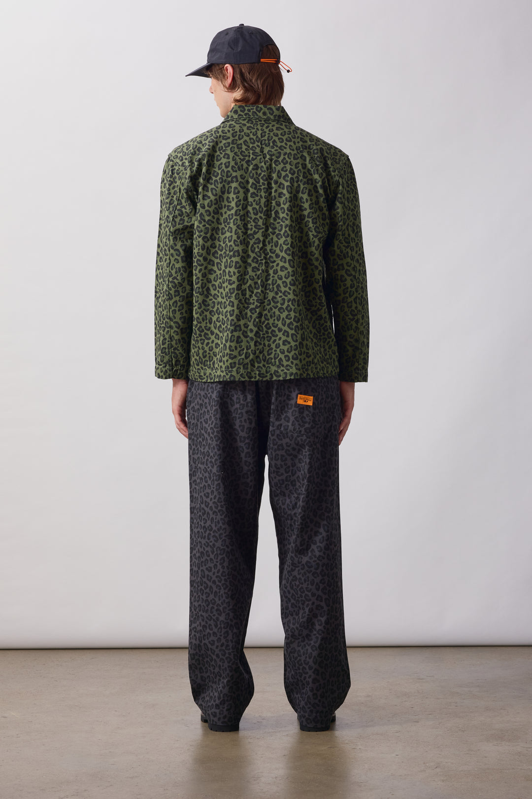 Patterned Easy Chef Pants - Black Leopard