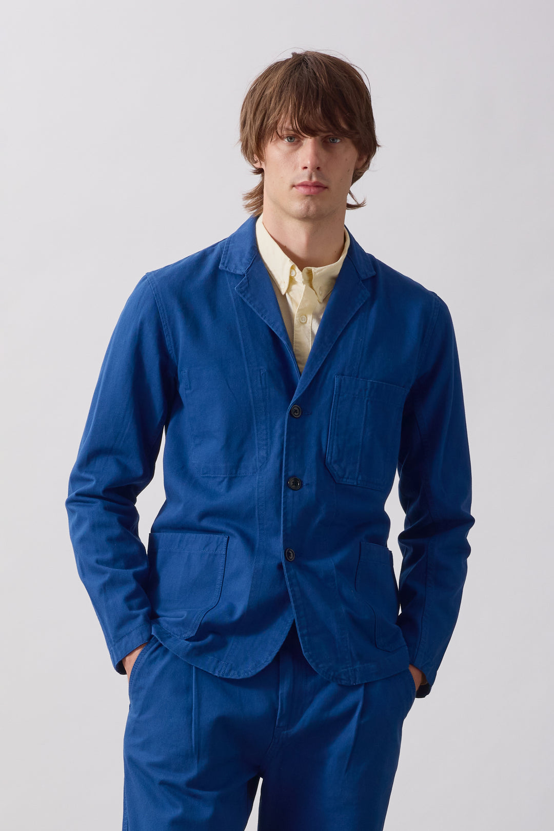 Twill Server Suit Jacket - Blue