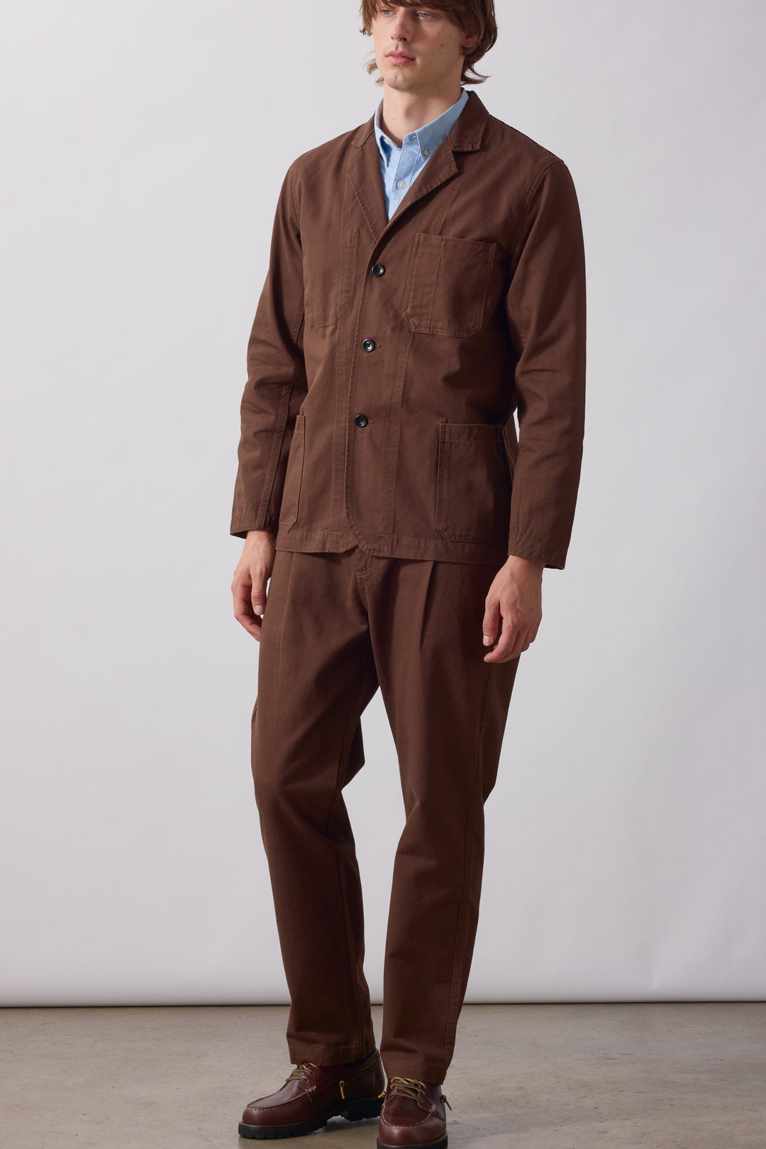 Twill Server Suit Jacket - Brown