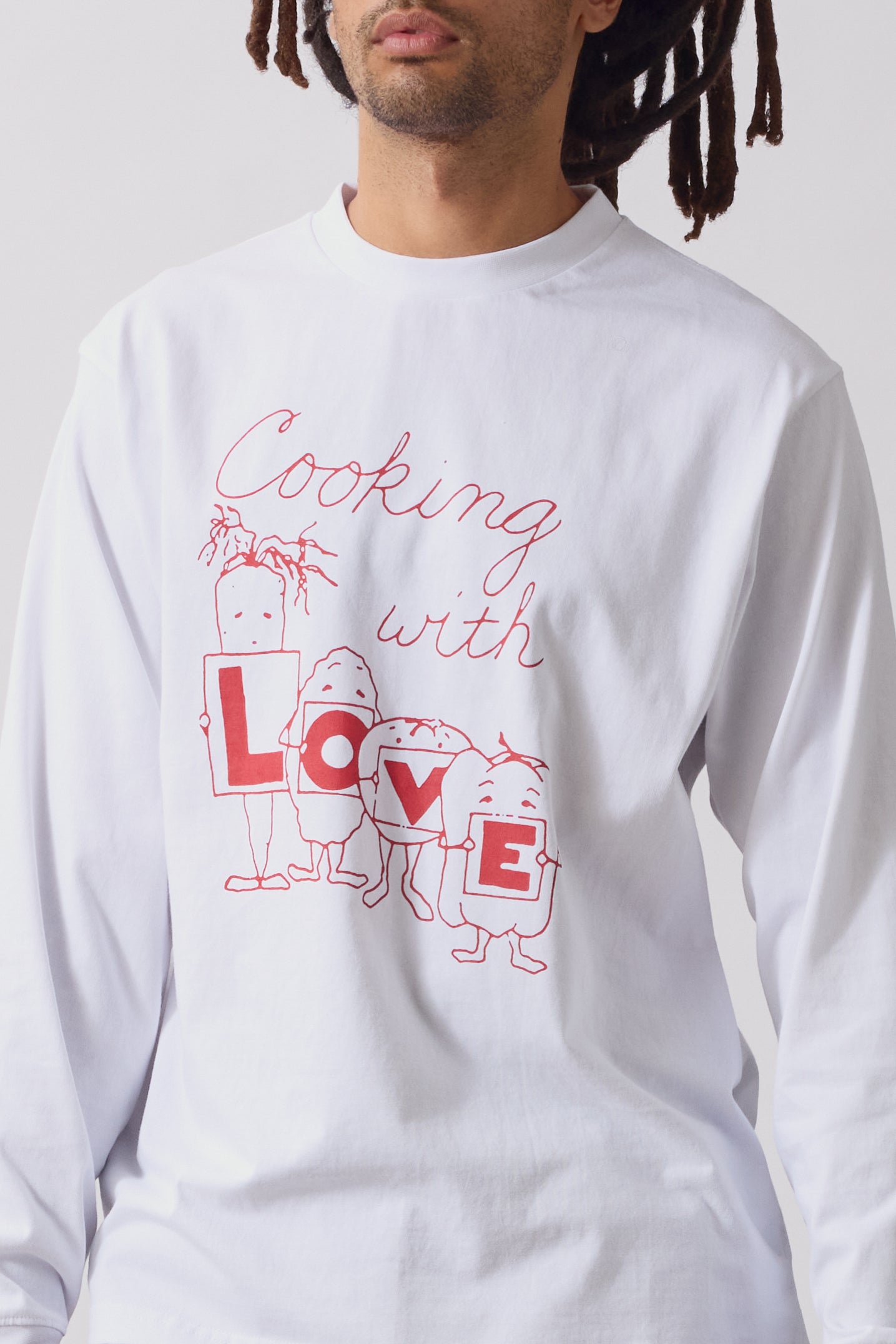 L O V E Long Sleeve Tee - White – Service Works London