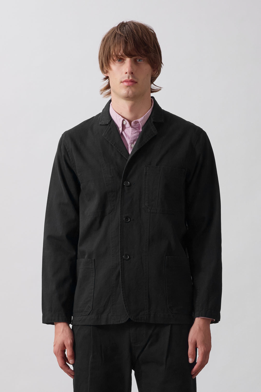 Twill Server Suit Jacket - Black