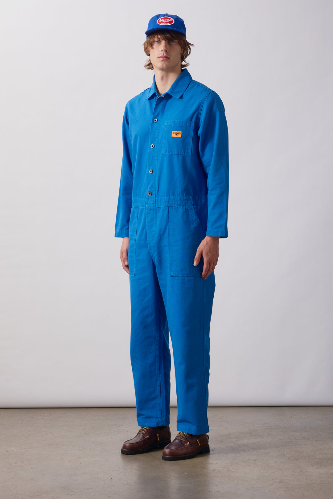 Canvas Overalls - Cobalt