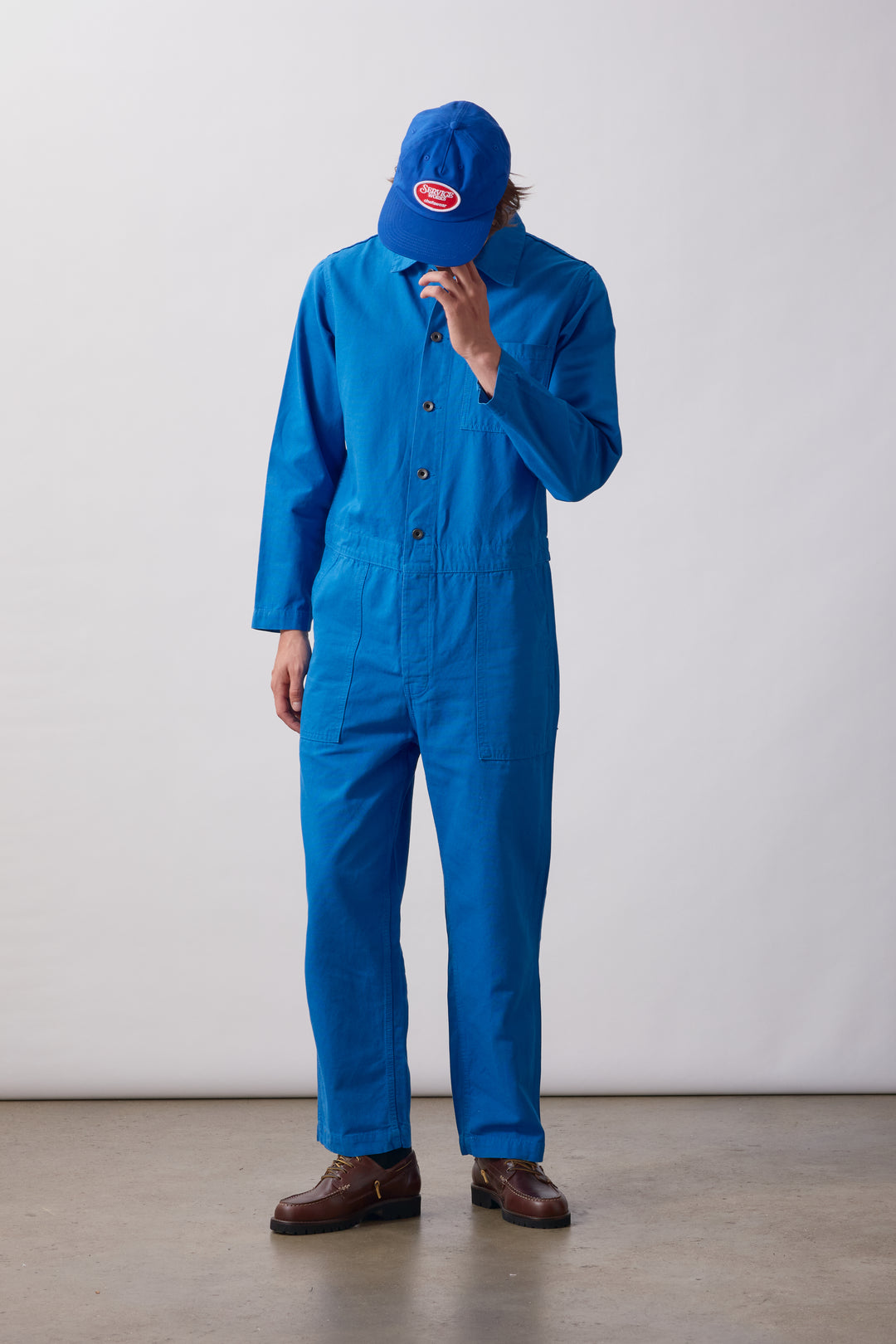 Canvas Overalls - Cobalt