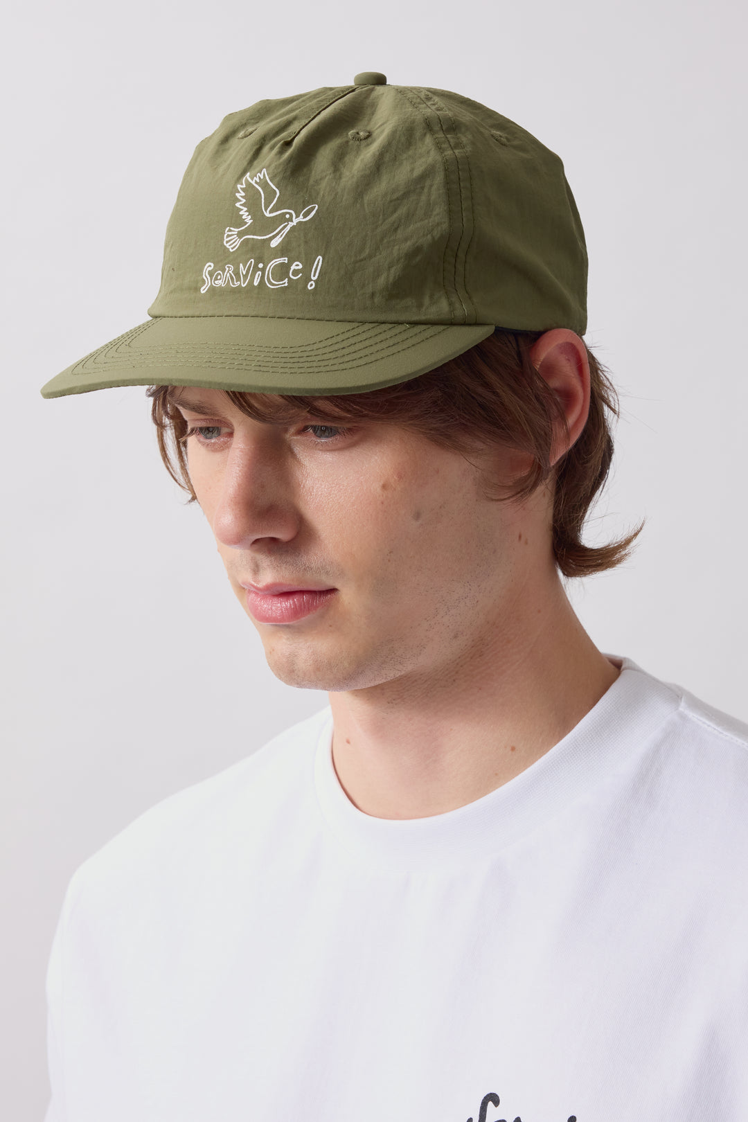 Nylon Dove Cap - Olive