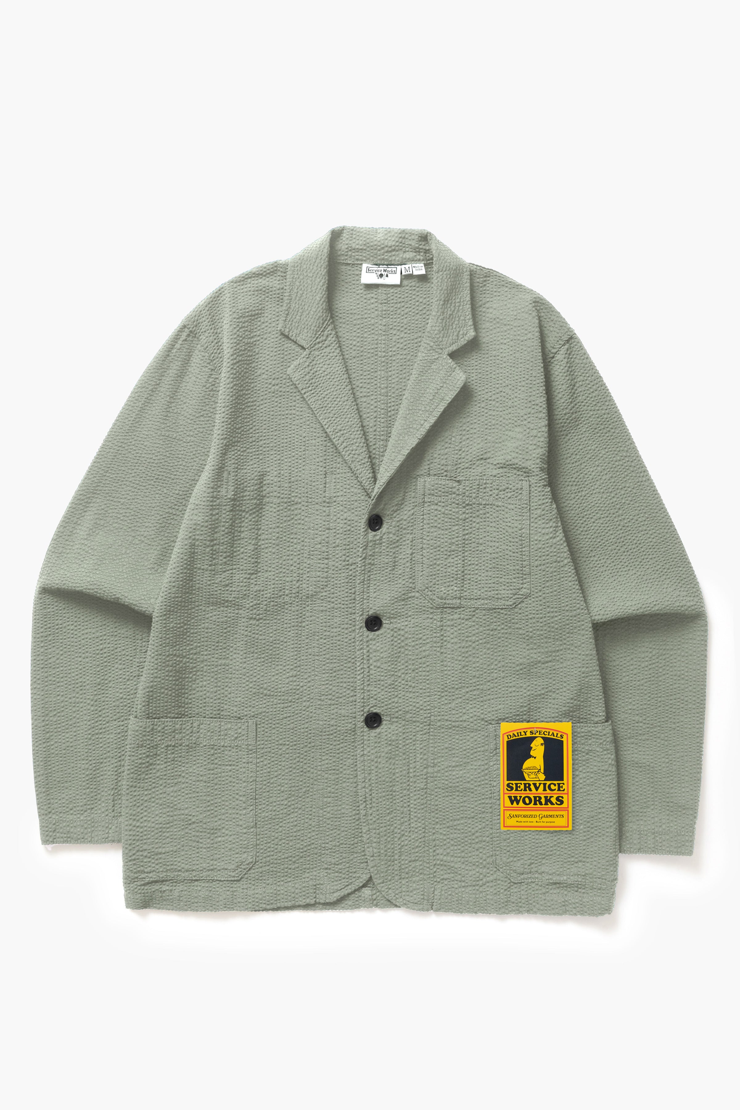 Service Works - Seersucker Server Suit Jacket - Sage – Service