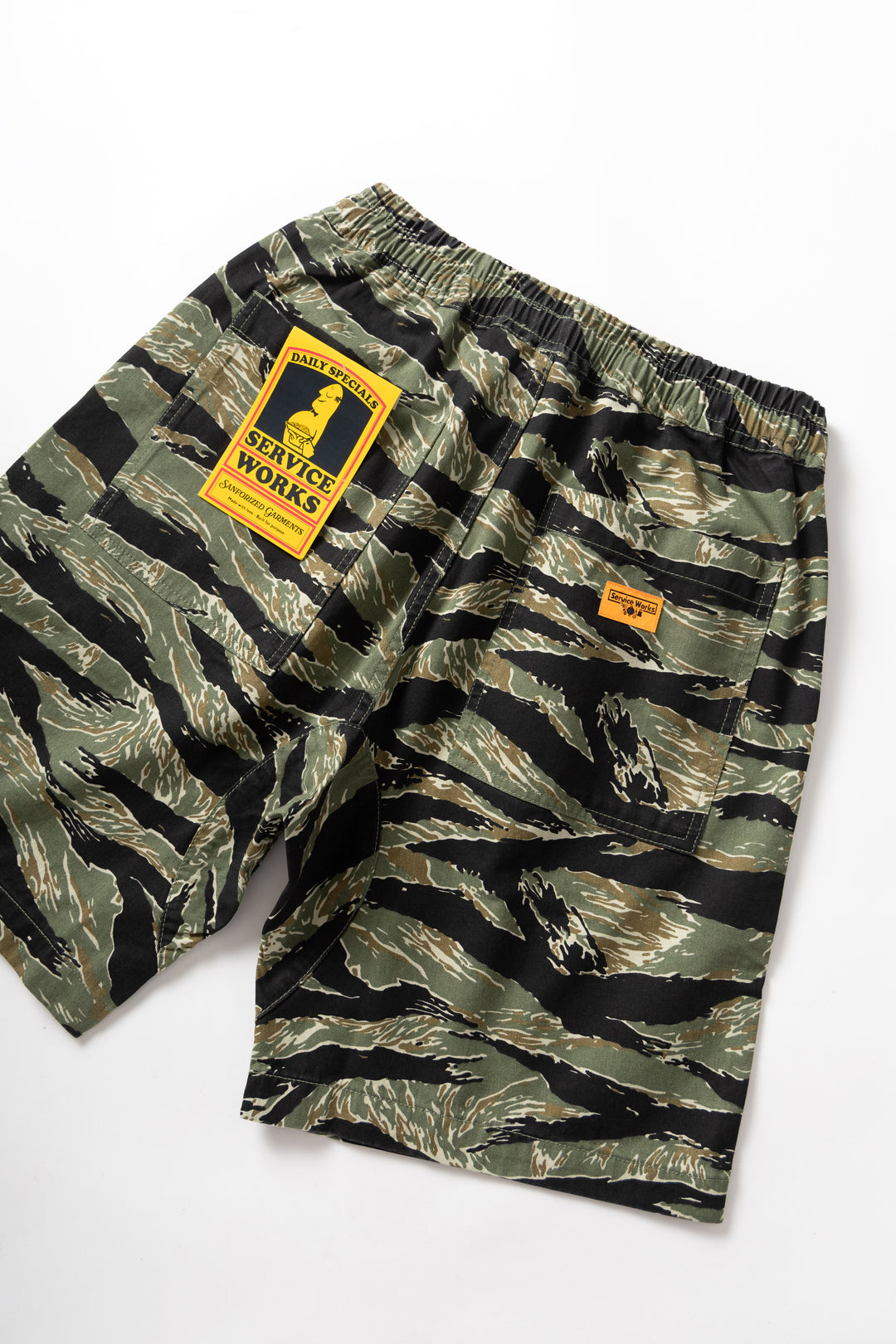 Patterned Chef Shorts - Tiger Stripe