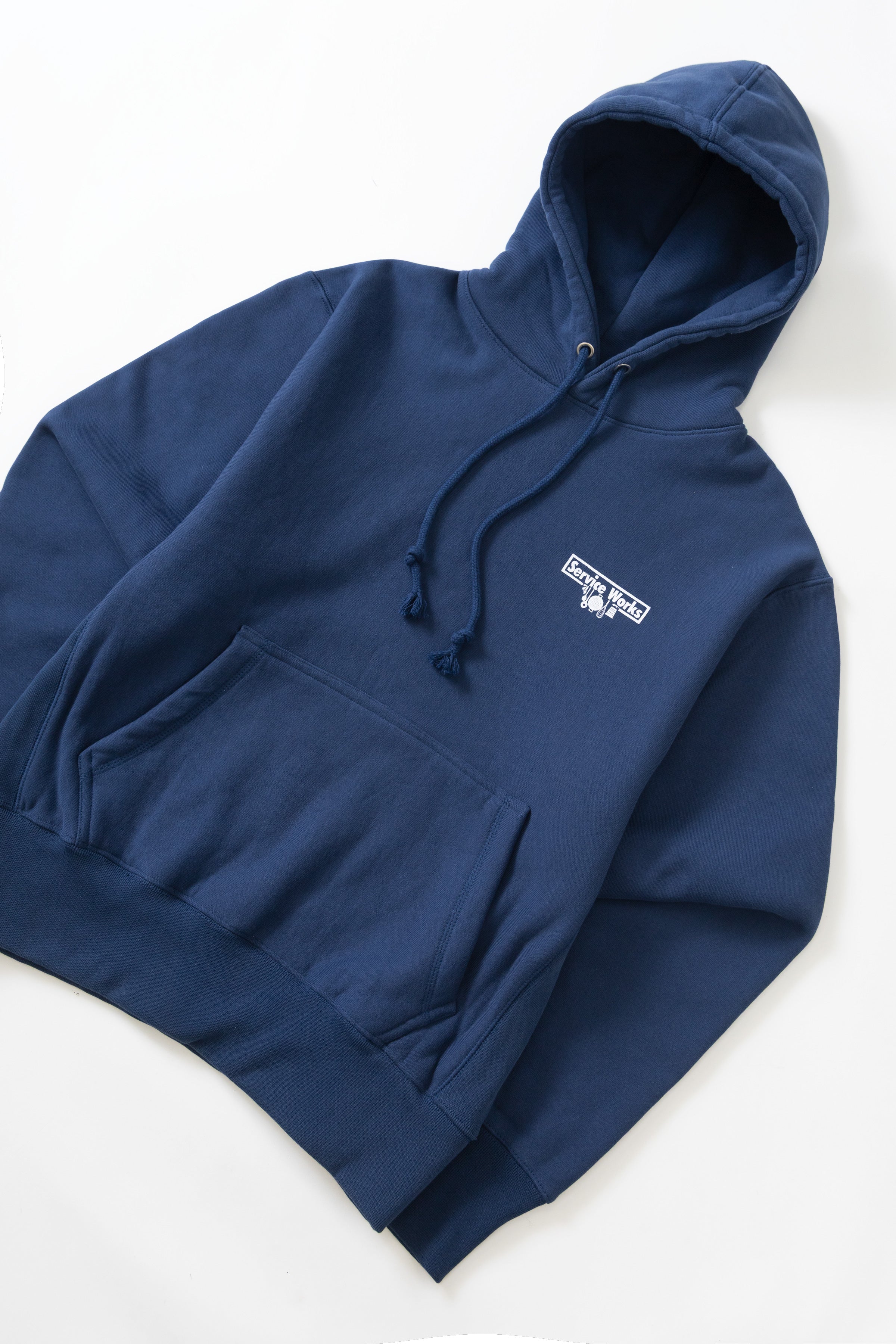 Heavyweight Trademark Hoodie - Navy – Service Works London