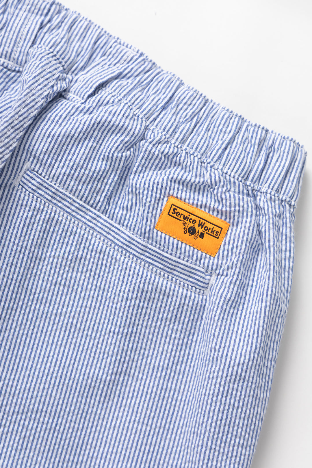 Seersucker Waiters Pant - Navy Stripe