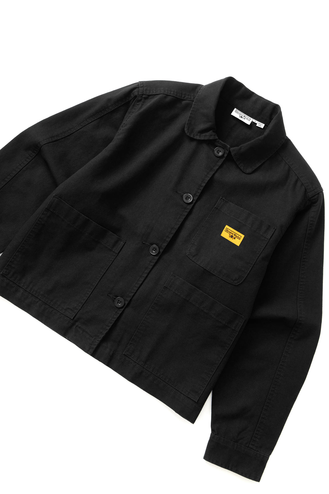 Women's Cropped Work Jacket - Black