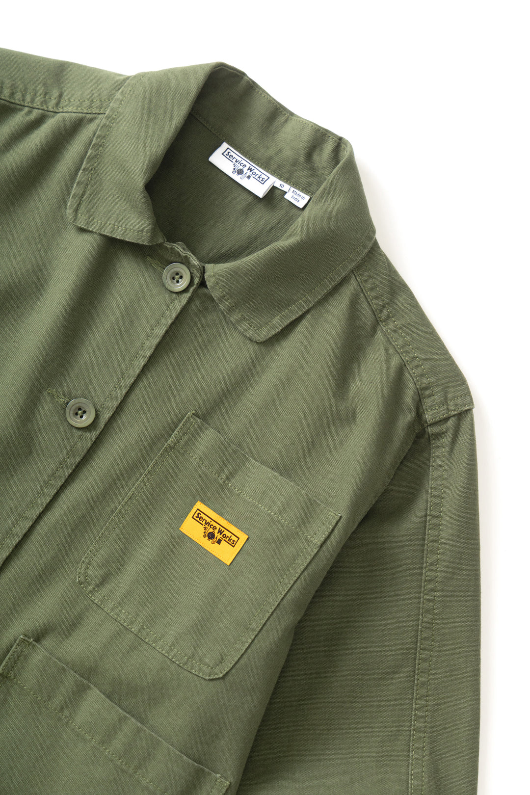 Women's Cropped Work Jacket - Olive