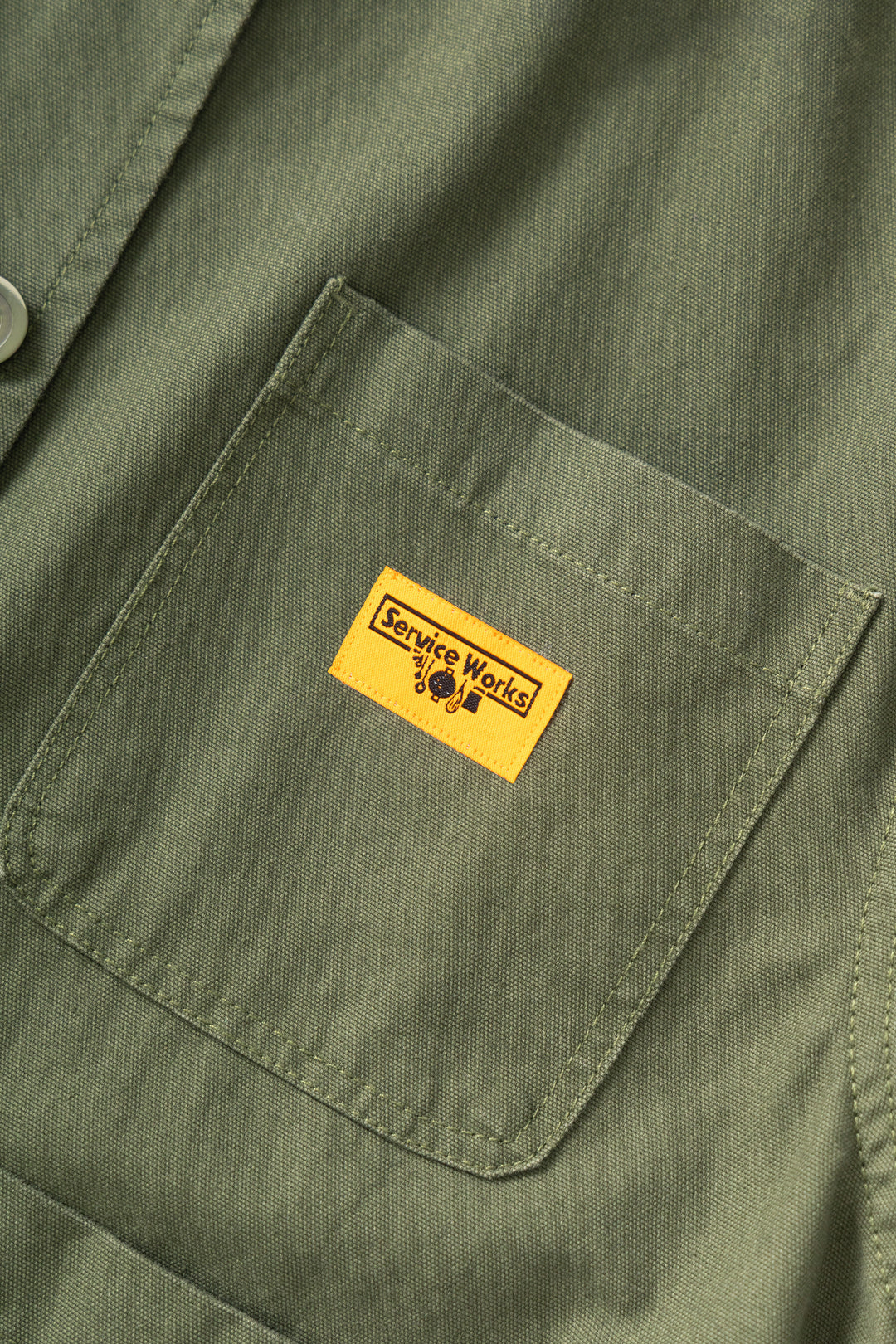 Women's Cropped Work Jacket - Olive
