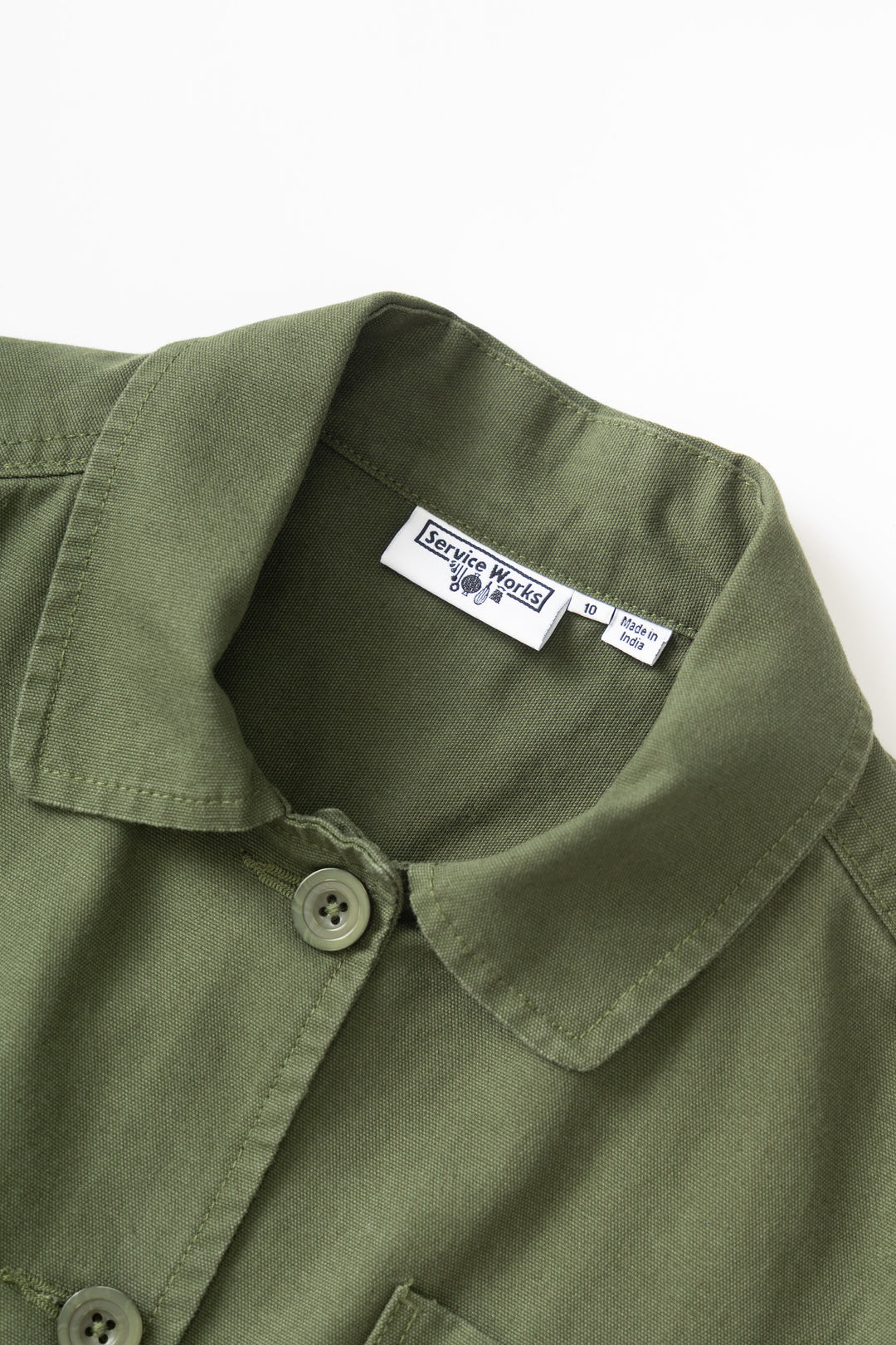 Women's Cropped Work Jacket - Olive