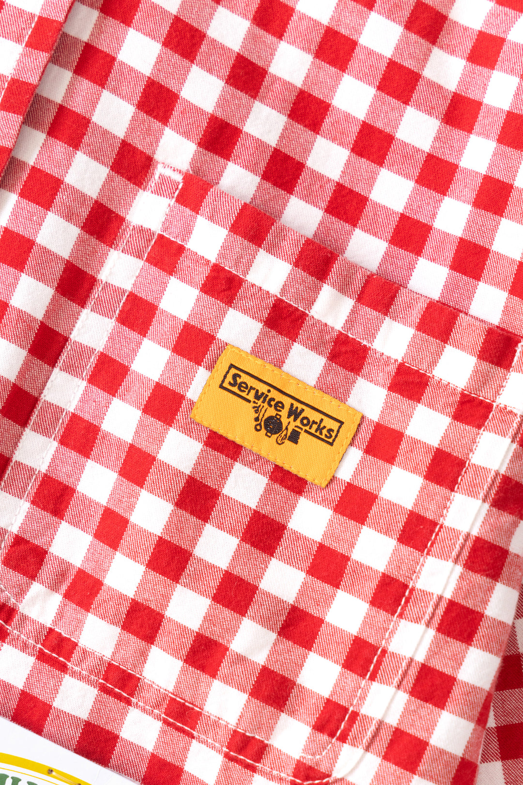 Women's Cropped Work Jacket - Red Gingham