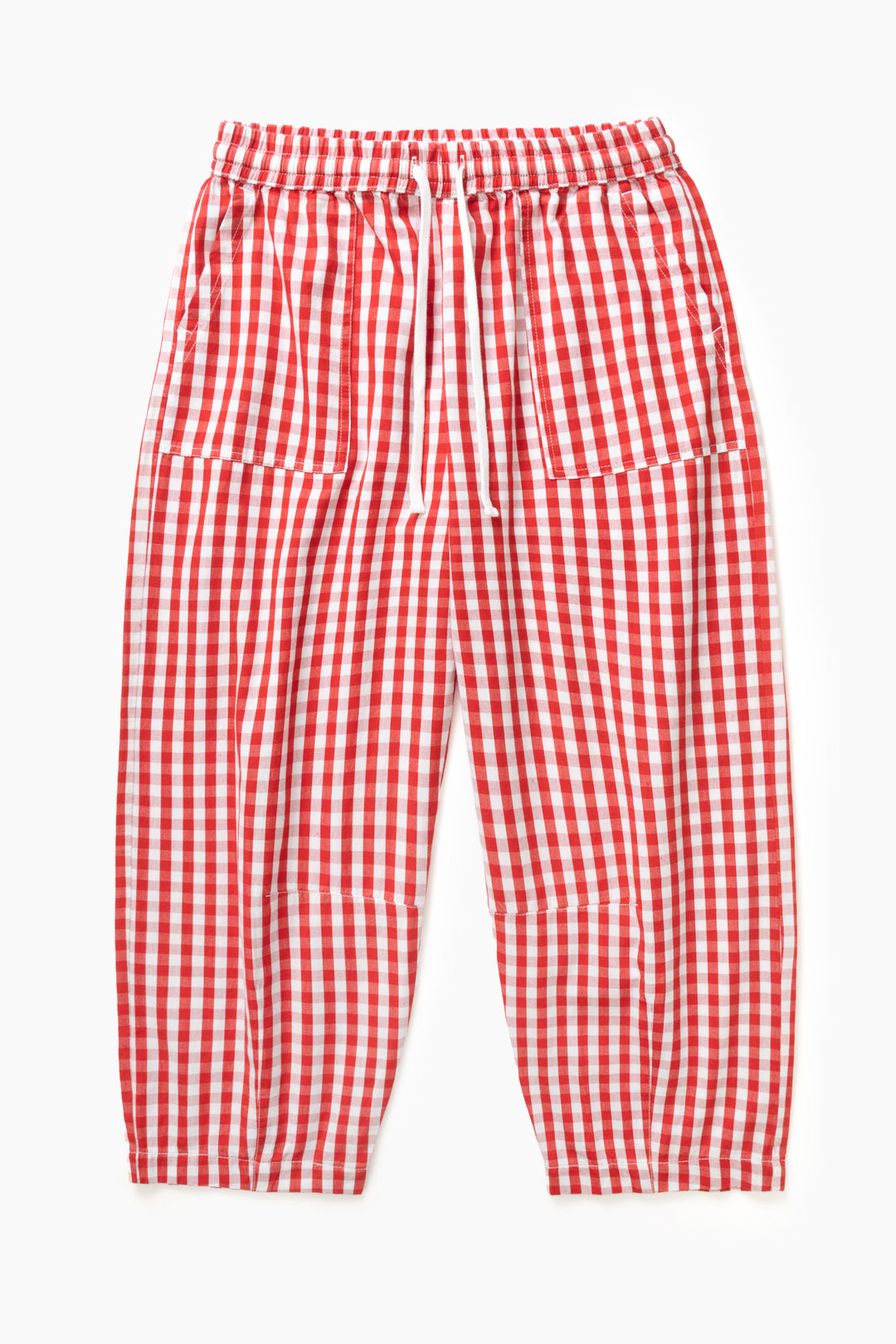 Women's Barrel Pants - Red Gingham