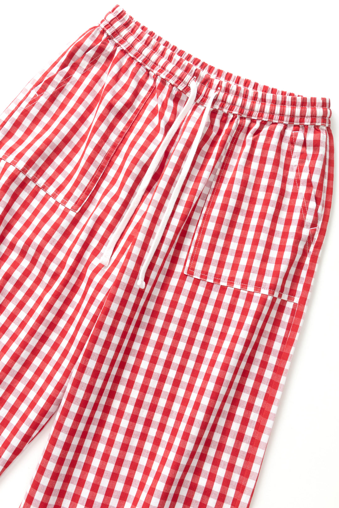 Women's Barrel Pants - Red Gingham