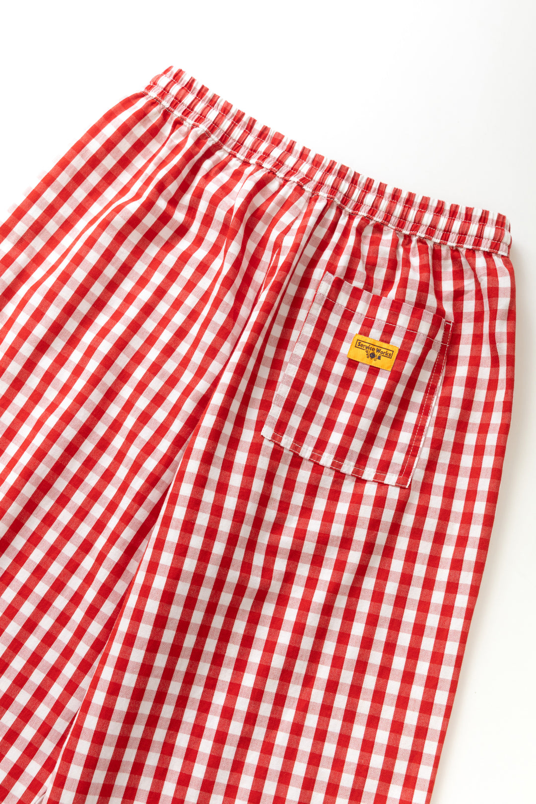 Women's Barrel Pants - Red Gingham