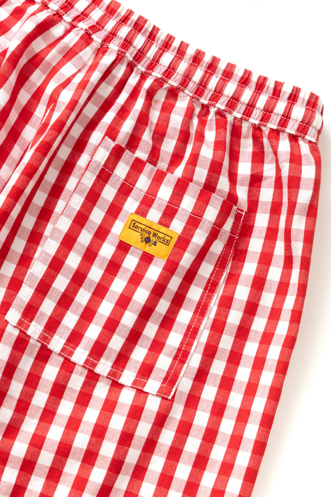 Women's Barrel Pants - Red Gingham