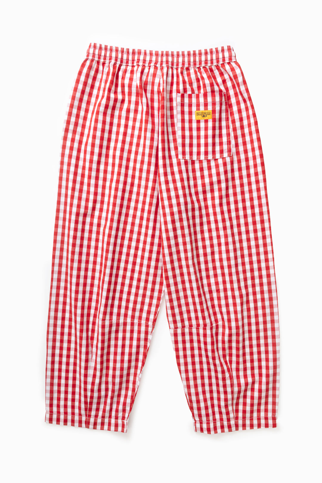 Women's Barrel Pants - Red Gingham
