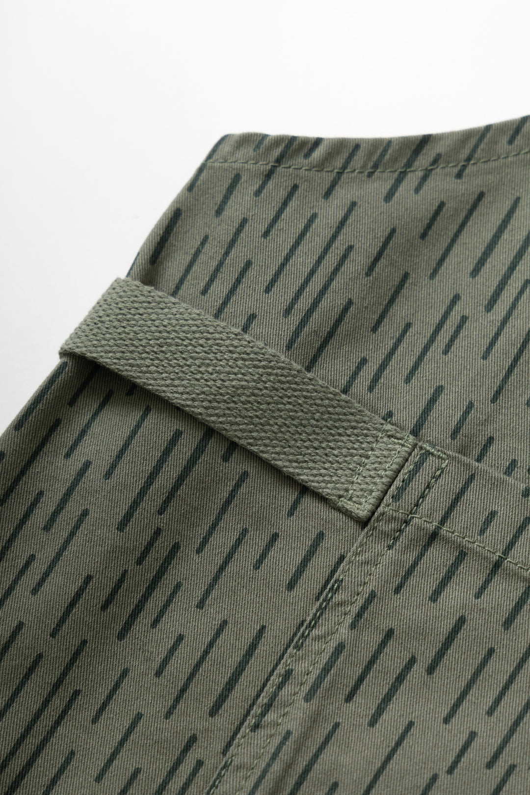 Patterned Apron - Raindrop Green