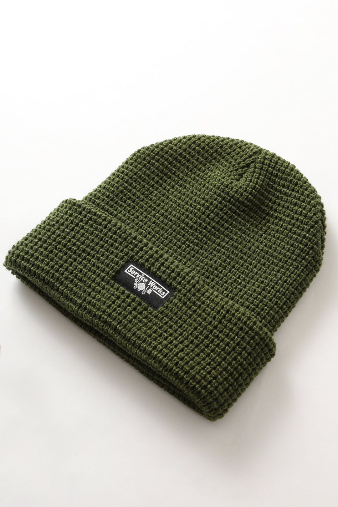 Waffle Logo Beanie - Olive