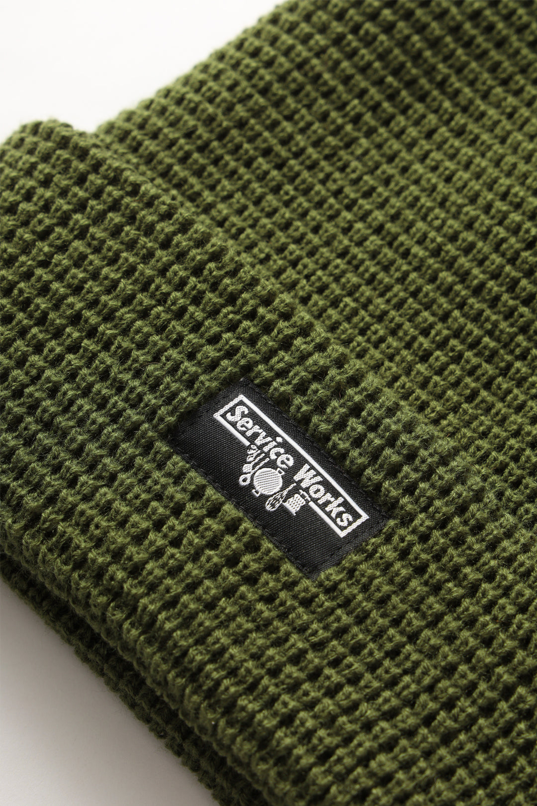 Waffle Logo Beanie - Olive