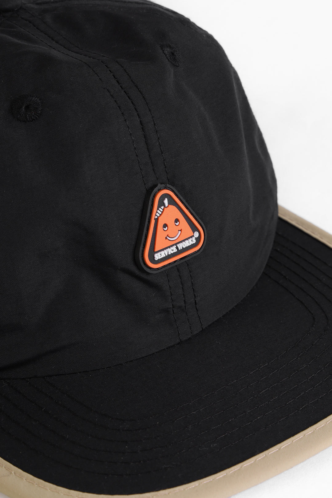 Nylon Sticker Cap - Black