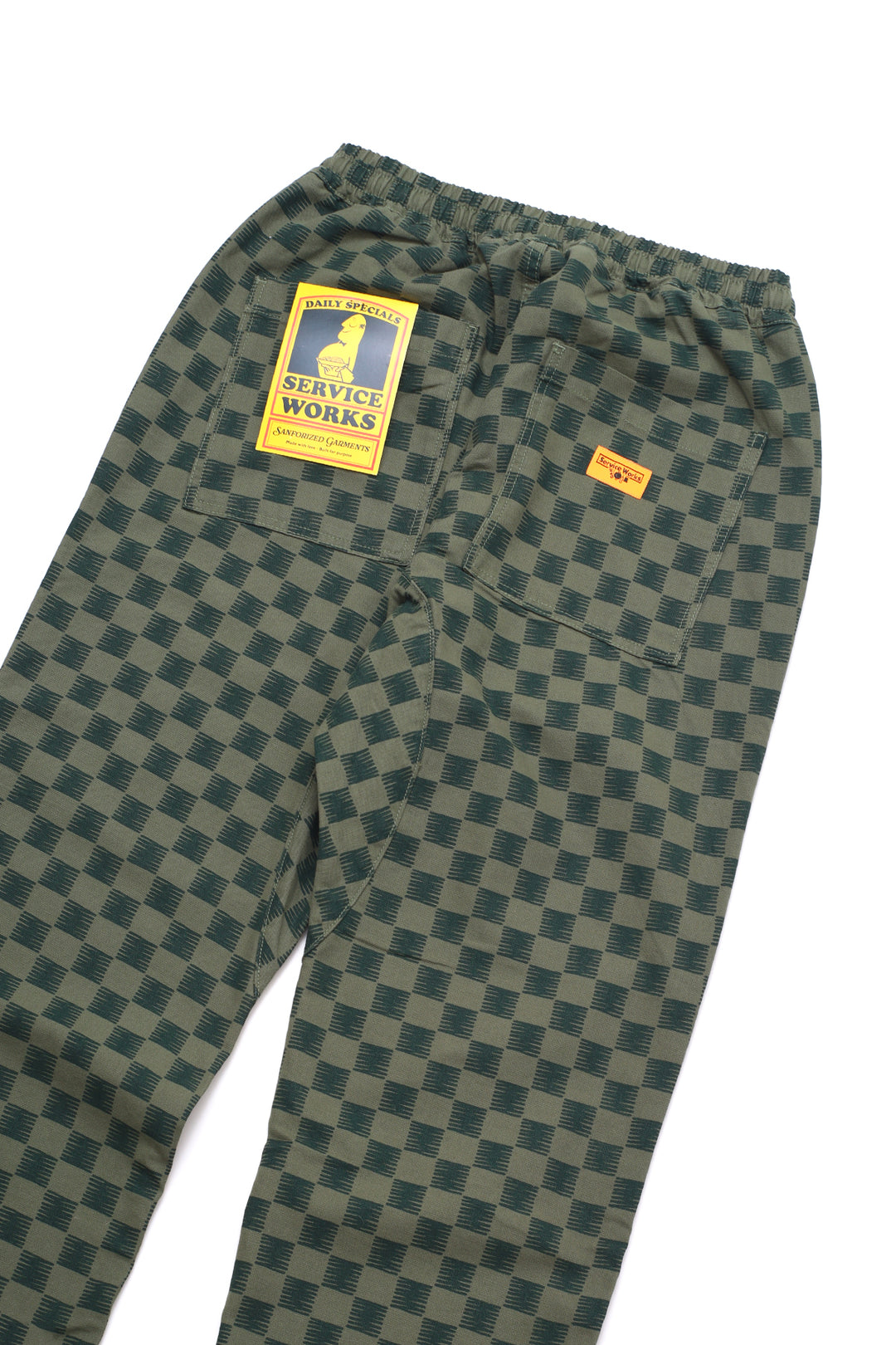 Classic Chef Pants - Green Checker