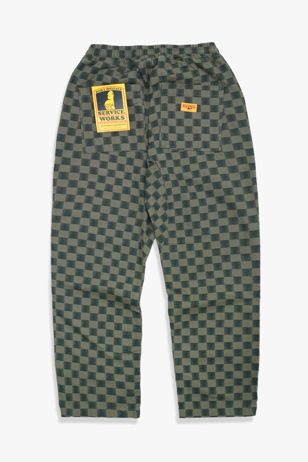 Classic Chef Pants - Green Checker