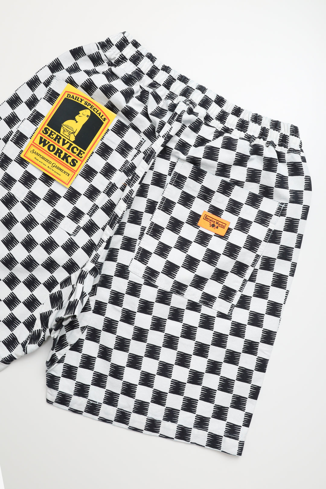 Classic Chef Shorts - Mono Checker