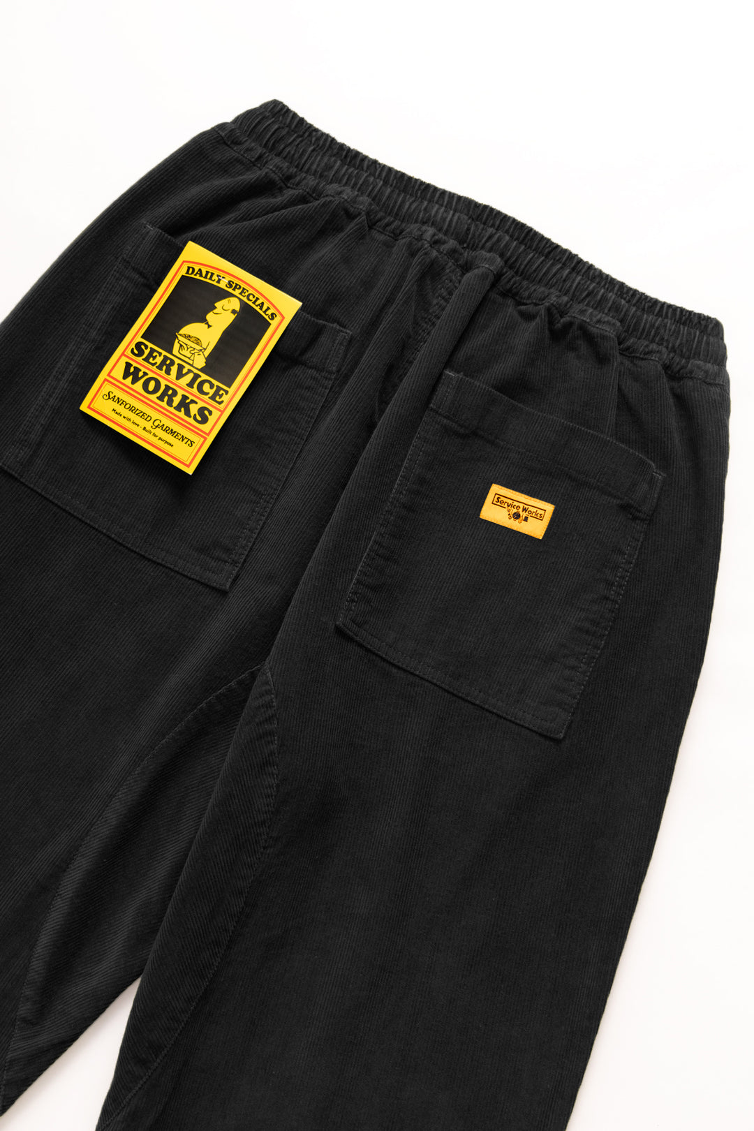 Corduroy Chef Pants - Black