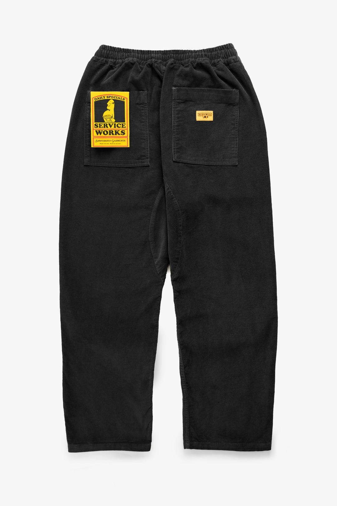 Corduroy Chef Pants - Black