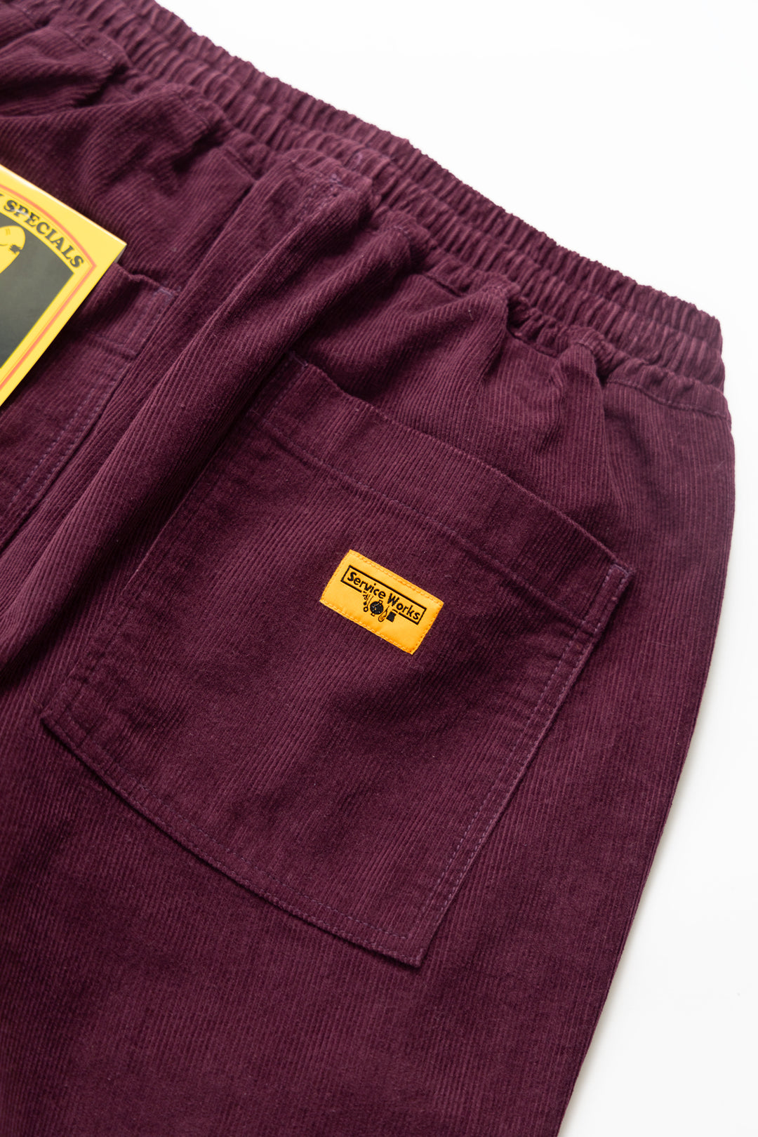 Corduroy Chef Pants - Plum