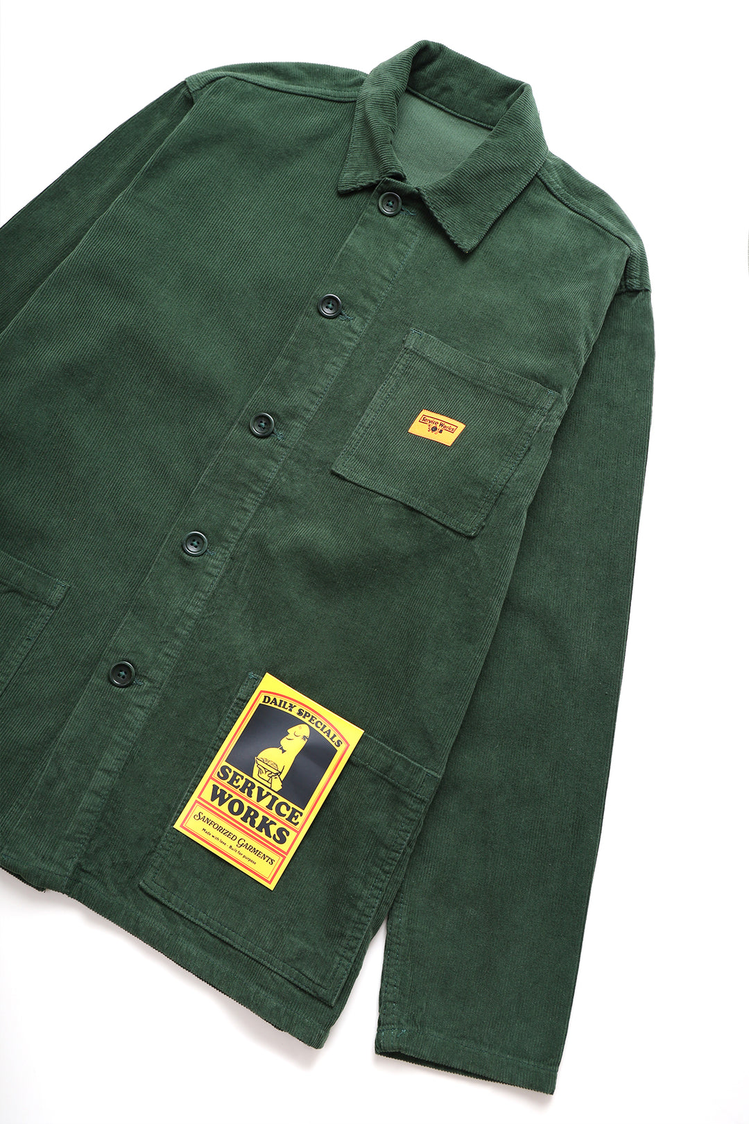 Corduroy Coverall Jacket - Forest