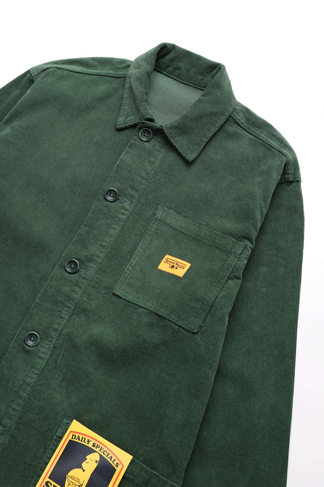 Corduroy Coverall Jacket - Forest