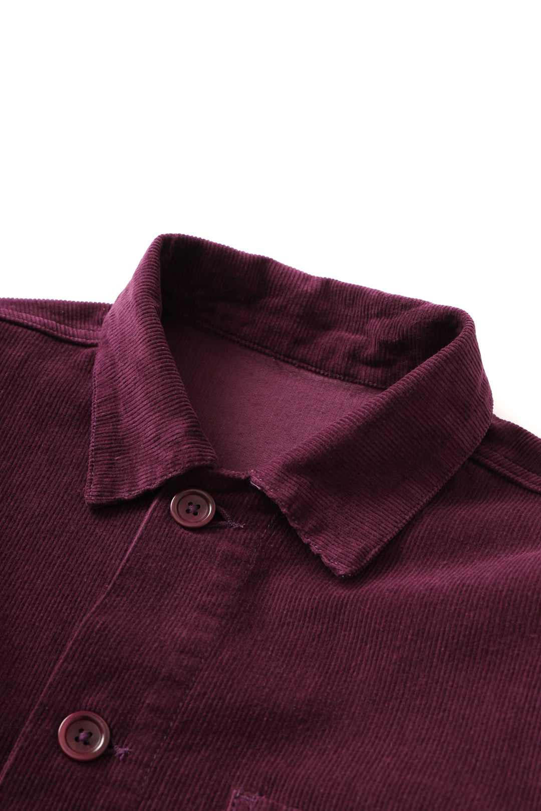 Corduroy Coverall Jacket - Plum