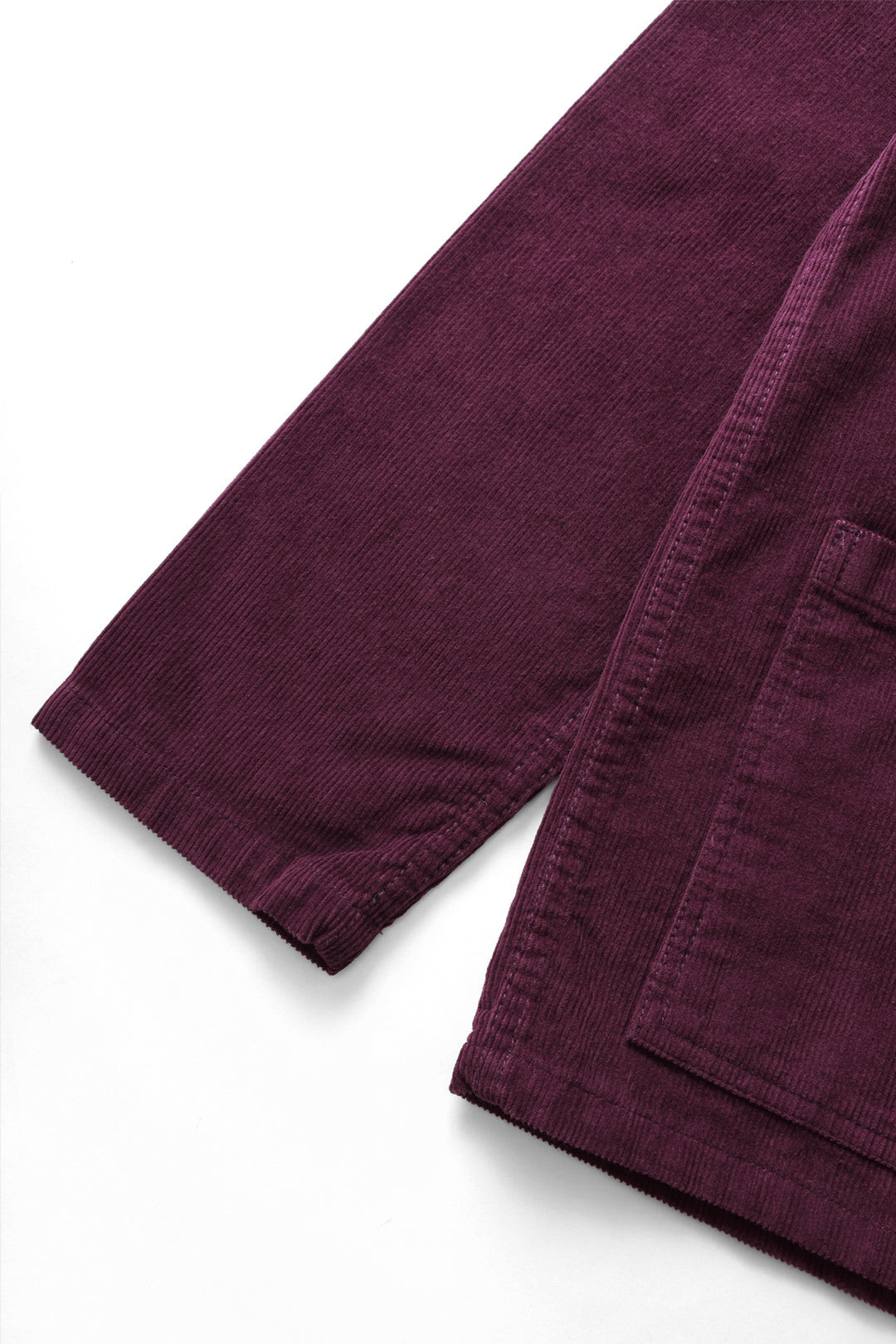 Corduroy Coverall Jacket - Plum