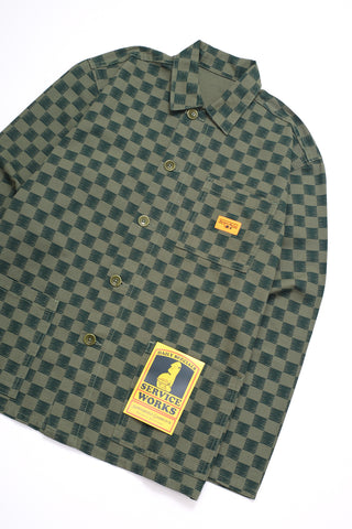 Classic Coverall Jacket - Green Checker