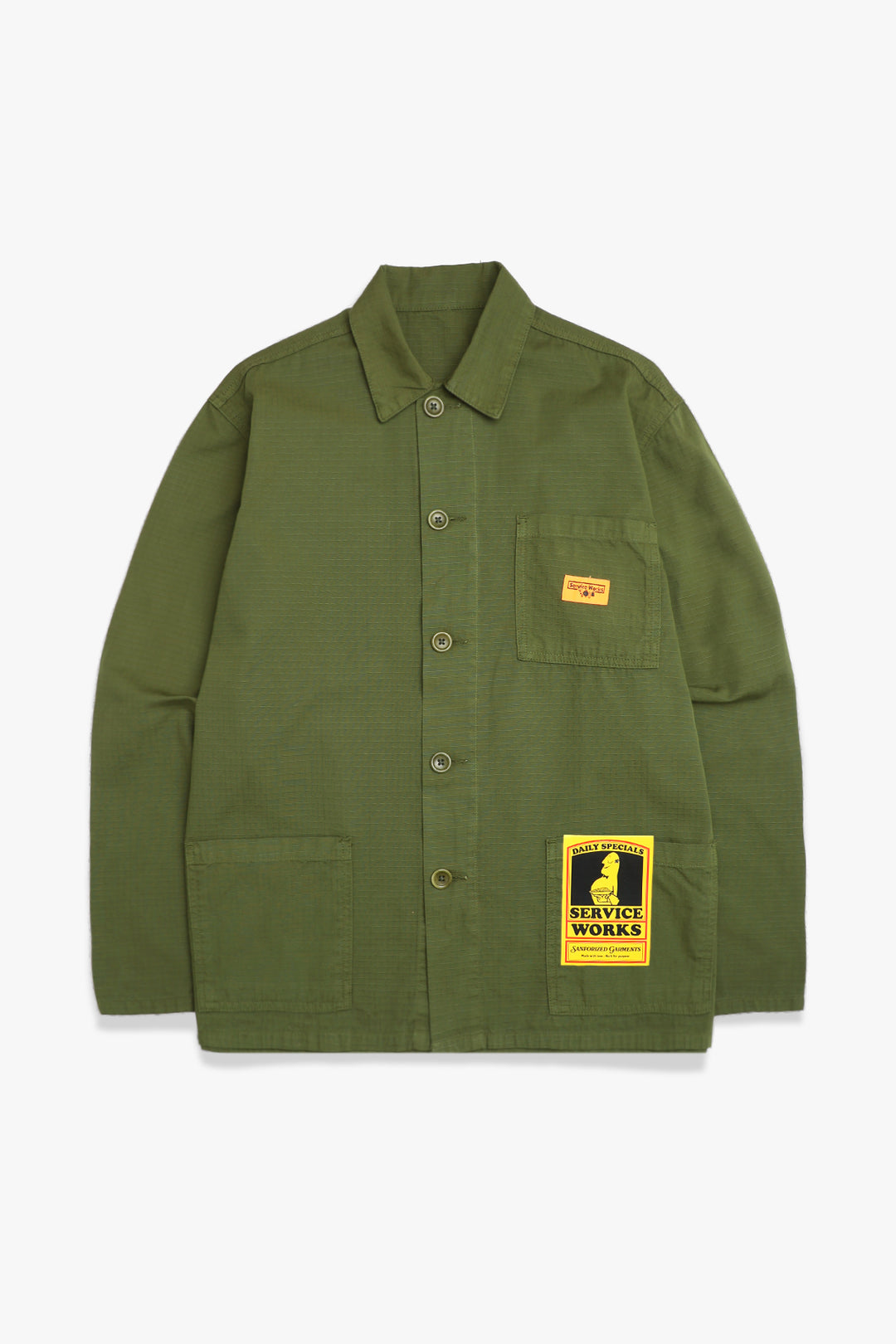 Ripstop Coverall Jacket - Pesto