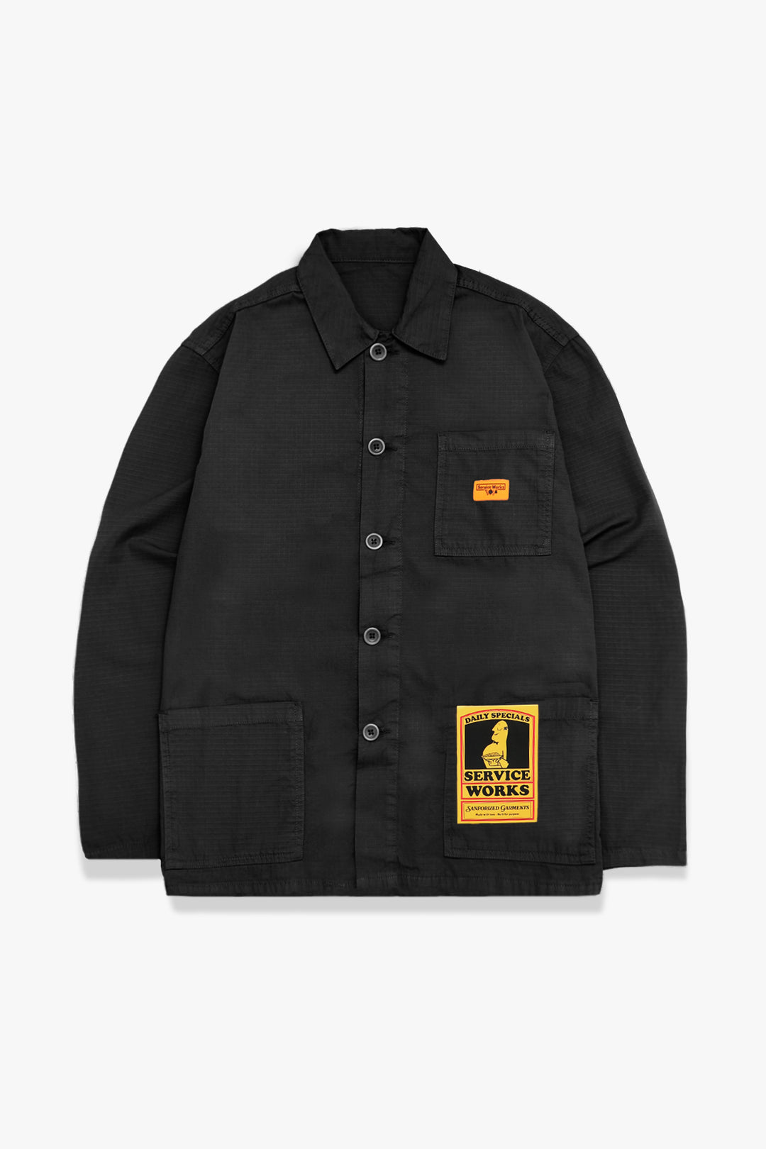 Ripstop Coverall Jacket - Black