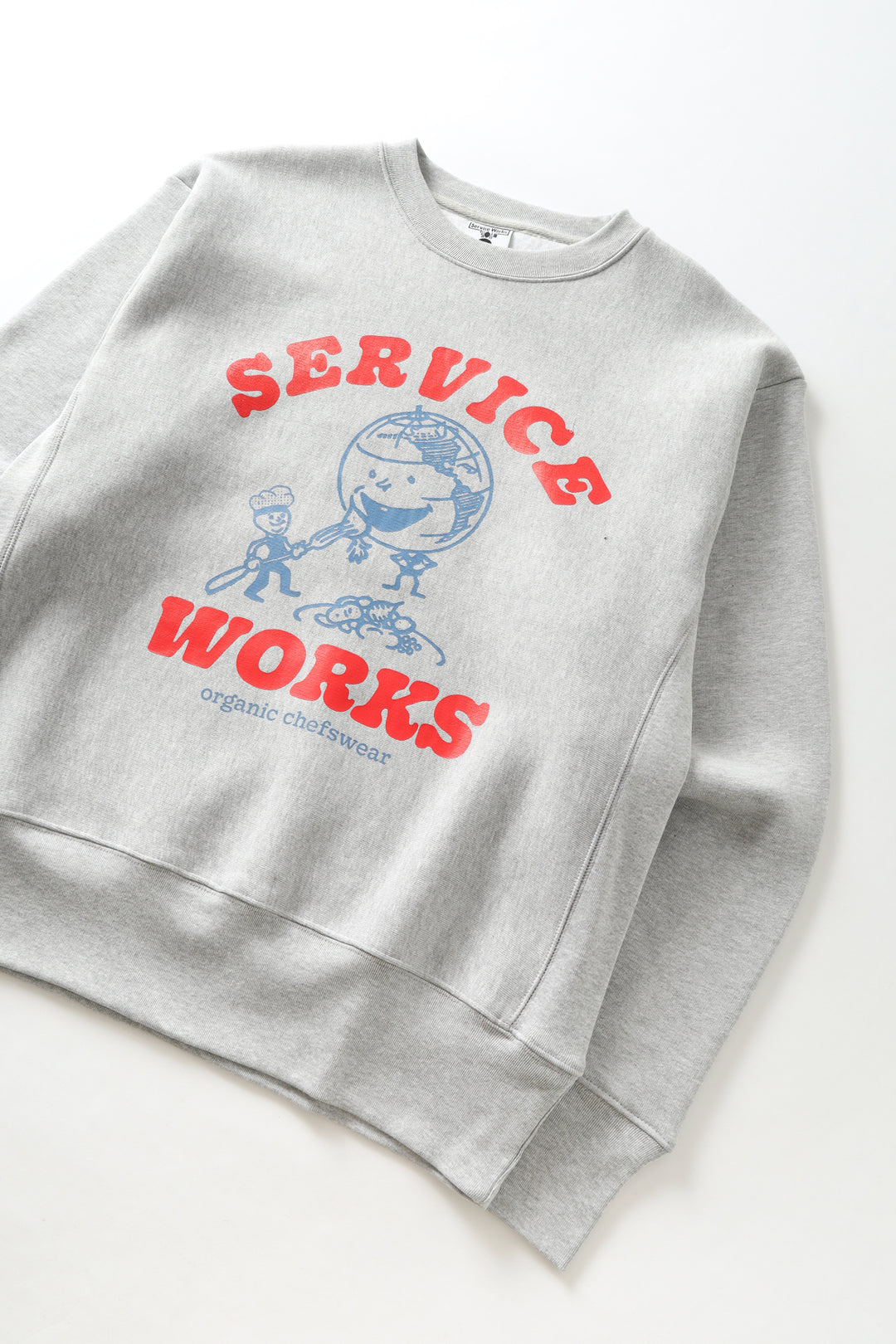 Organic Chefswear Crewneck - Marl Grey