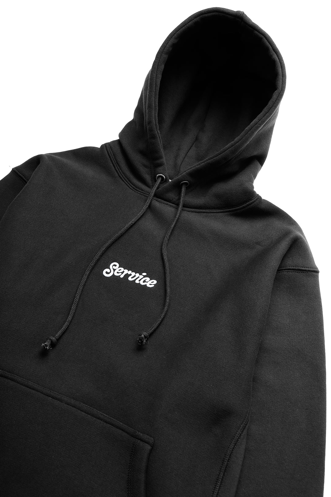 12oz Service Embroidered Hoodie - Black