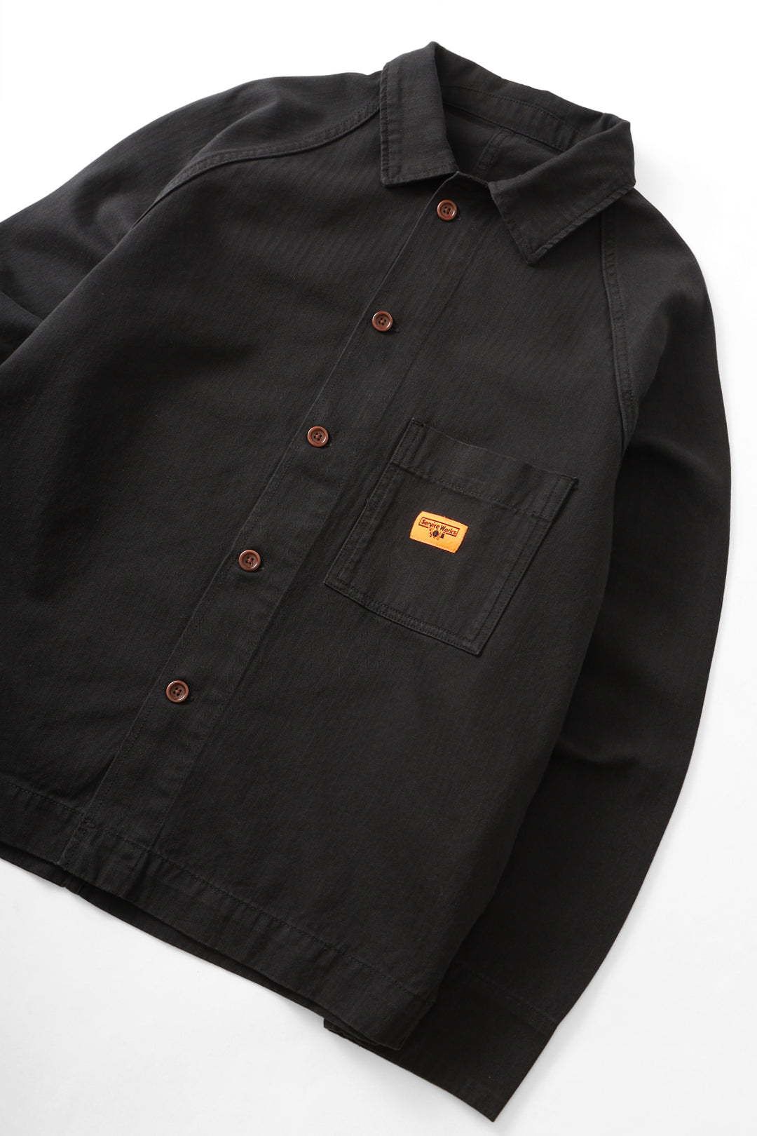 Herringbone Front Of House Jacket - Black