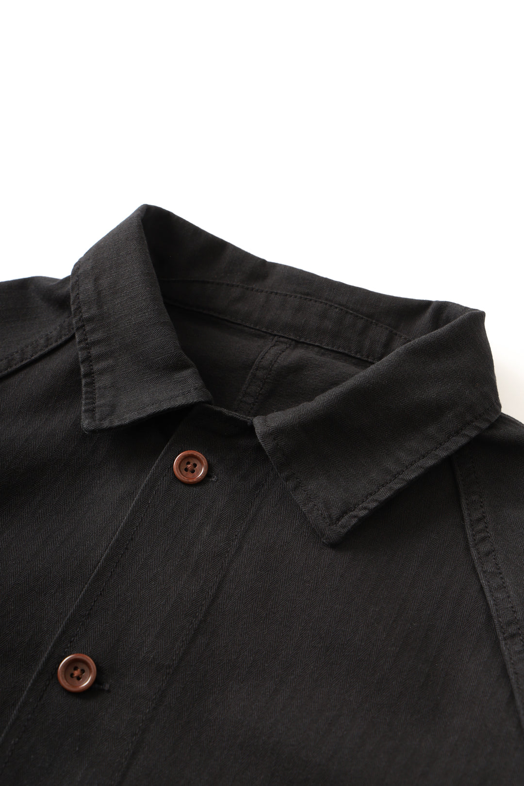 Herringbone Front Of House Jacket - Black