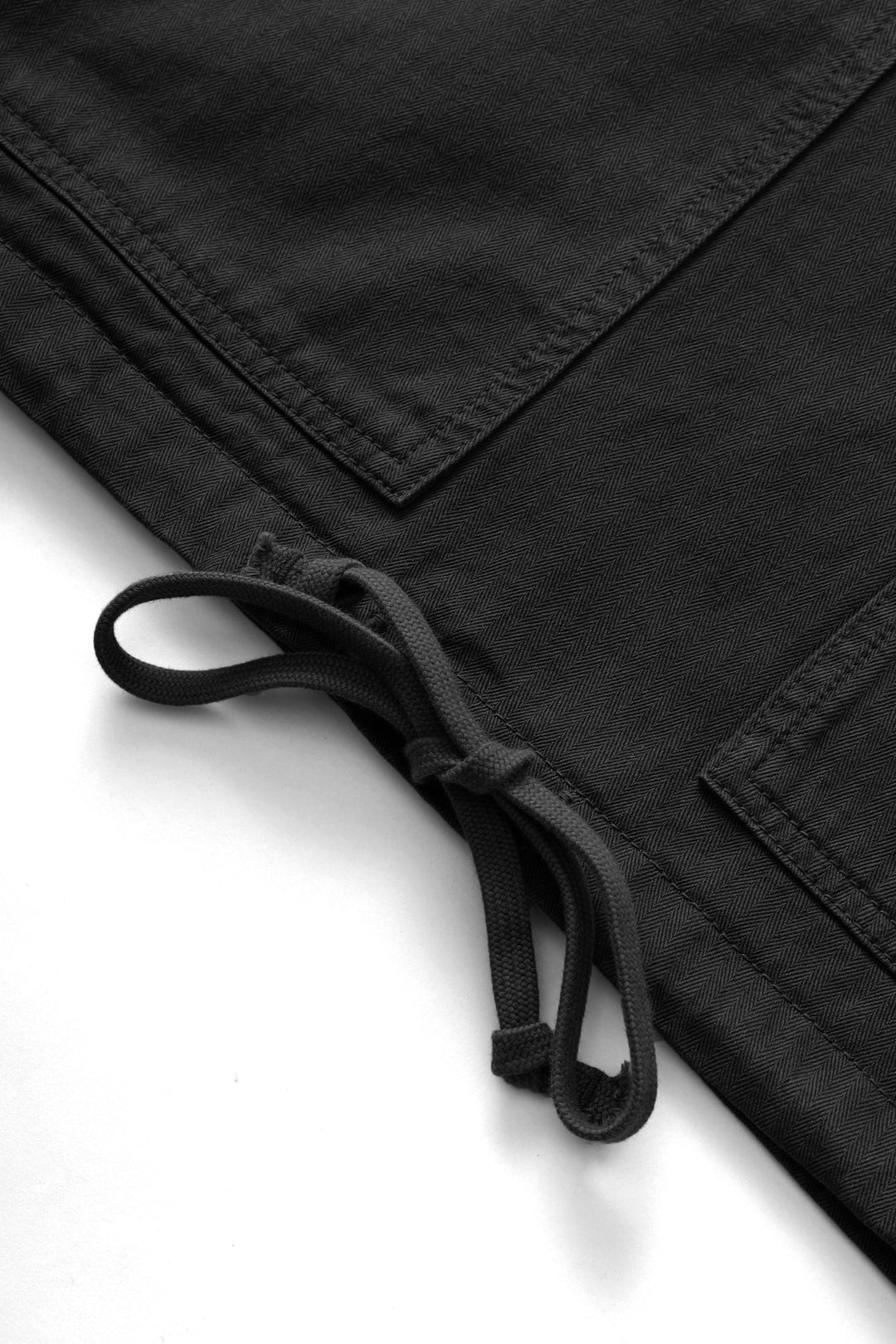 Herringbone Market Smock - Black