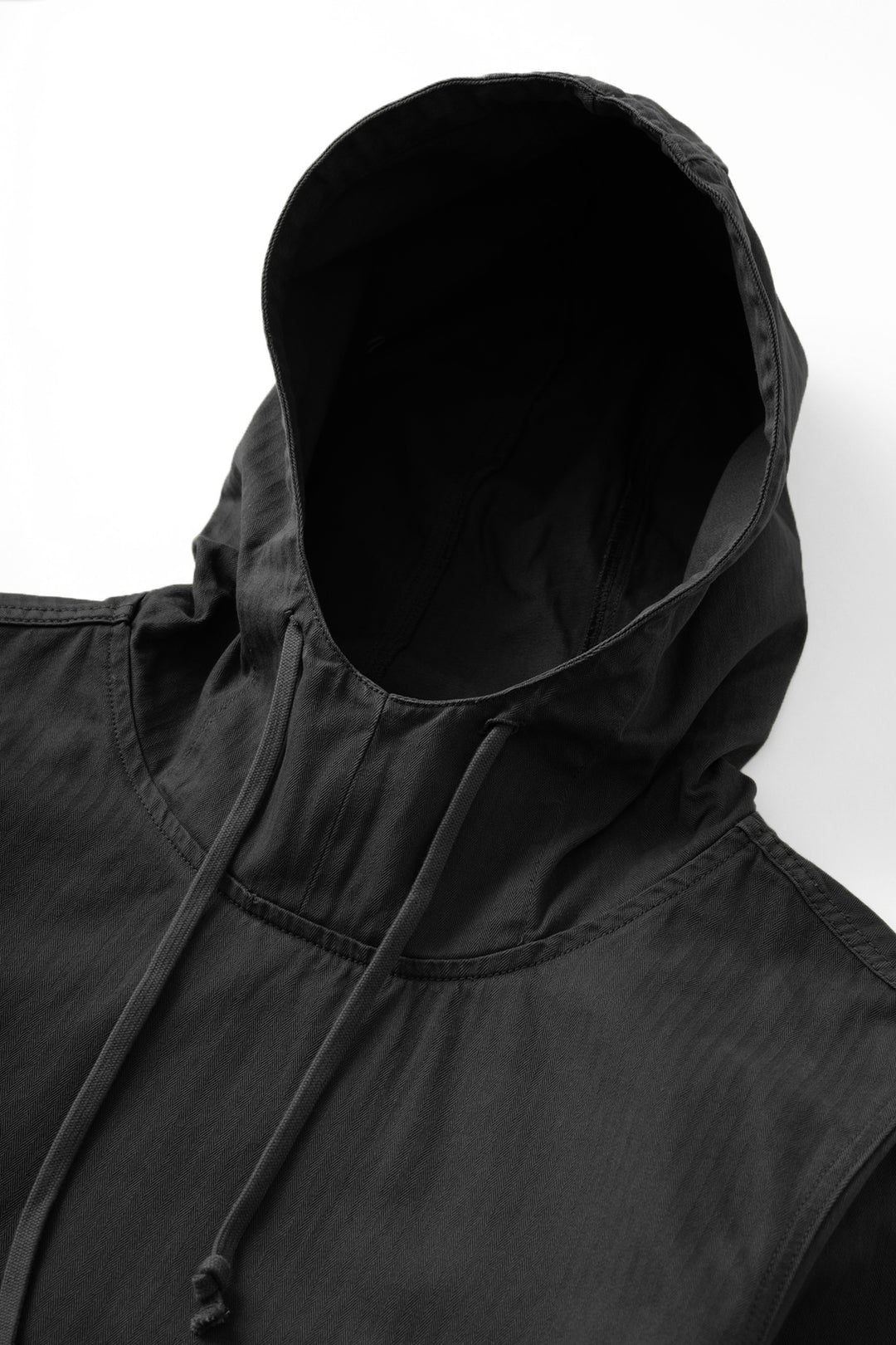 Herringbone Market Smock - Black