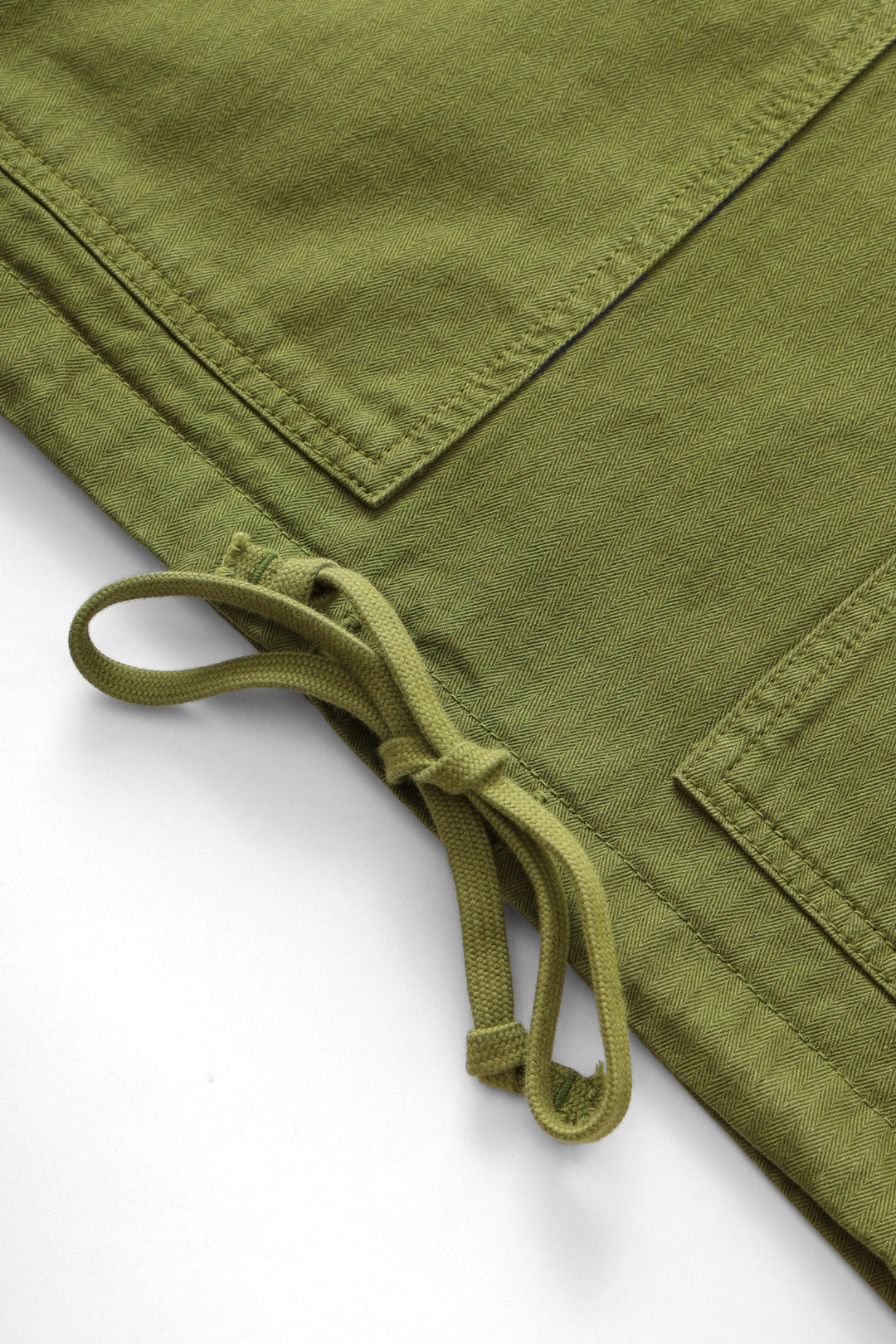 Herringbone Market Smock - Pesto