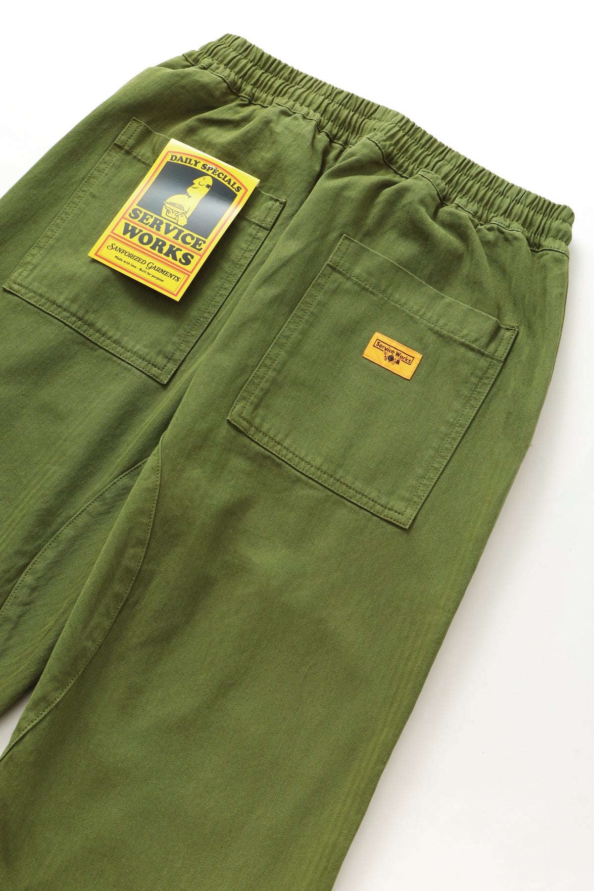 Herringbone Chef Pants - Pesto – Service Works London