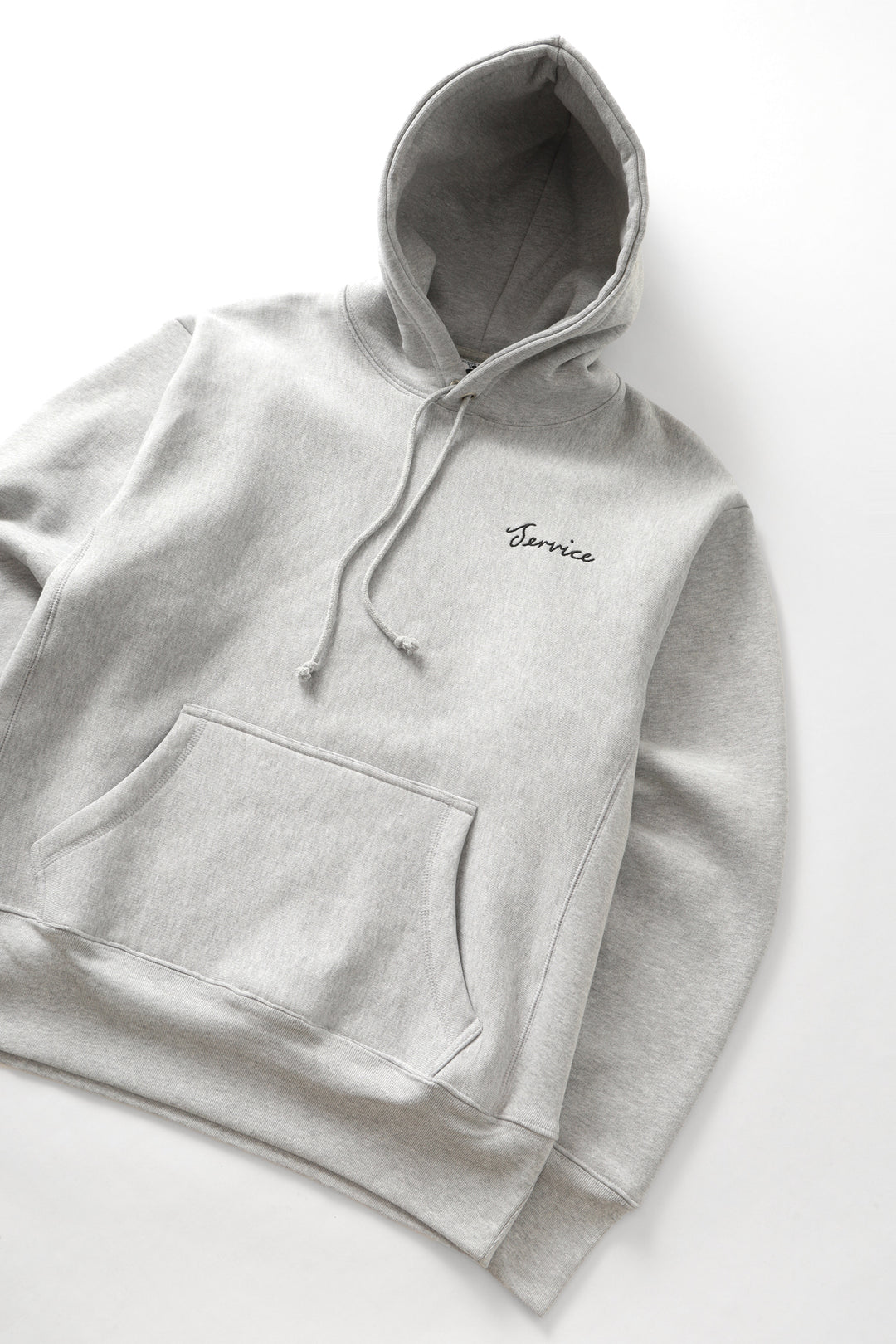 Script Logo Hoodie - Marl Grey