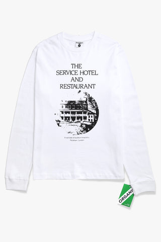 Hotel Long Sleeve Tee - White