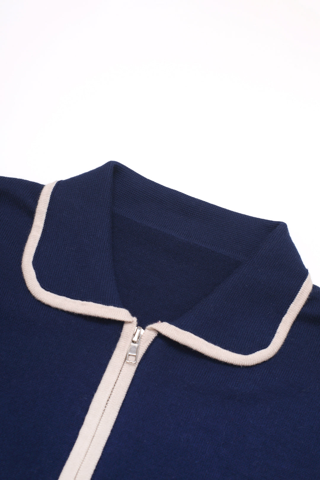 Knitted Script Shirt - Navy